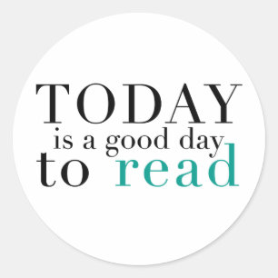 Adesivo Redondo Ler hoje