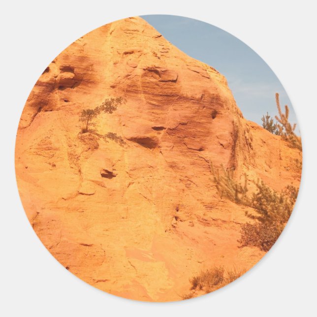 Adesivo Redondo Les Ocres du Roussillon (Frente)