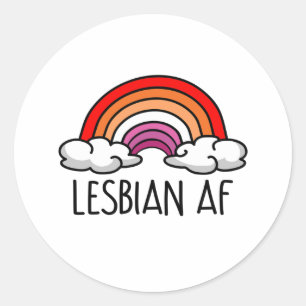 ADESIVO REDONDO LESBIAN AF