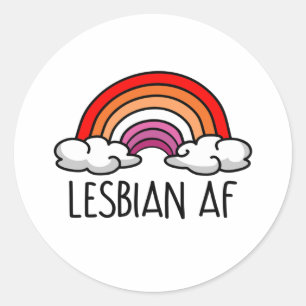 ADESIVO REDONDO LESBIAN AF