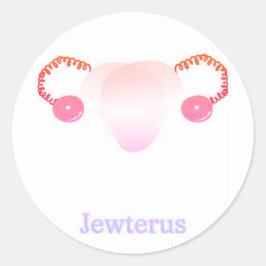 Adesivo Redondo Lesbian Jewterus Sticker