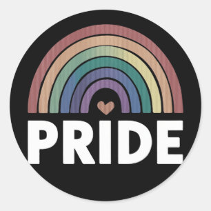 Adesivo Redondo Lésbica Funny LGBT Orgulho gay Rainbow