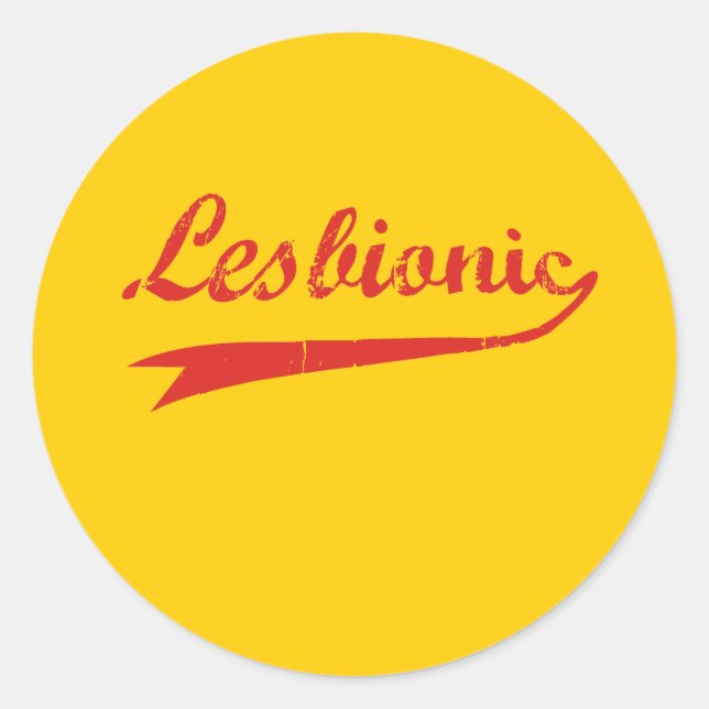 Adesivo Redondo Lesbônica (Frente)