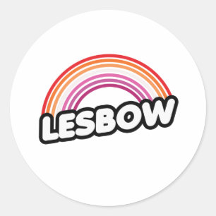 Adesivo Redondo Lesbow - Sunset