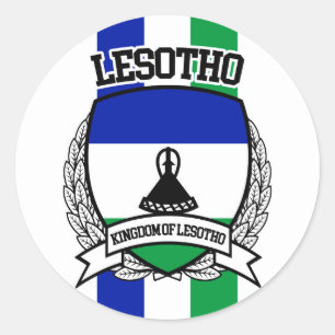 Adesivo Redondo Lesotho
