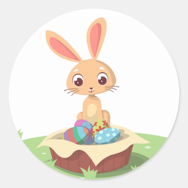 ADESIVO REDONDO LESTE BUNNY (Frente)