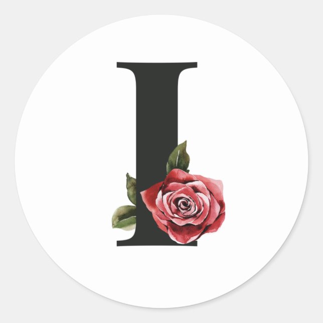 Adesivo Redondo Letra adesiva I das iniciais dos feriados (Frente)