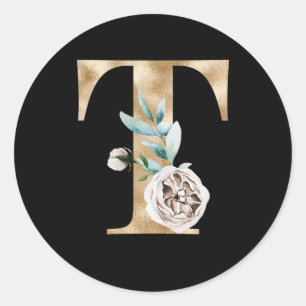 Adesivo Redondo Letra adesiva T das iniciais dos feriados de inver