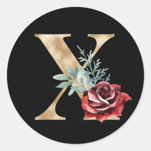 Adesivo Redondo Letra adesiva X das iniciais dos feriados de inver