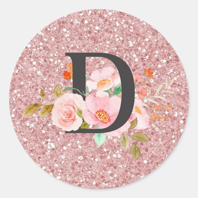 Adesivo Redondo Letra D (Frente)