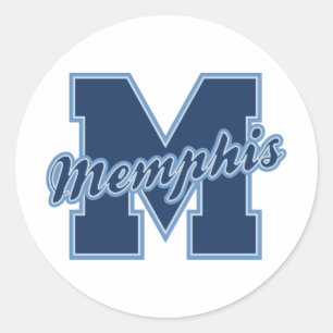 Adesivo Redondo Letra de Memphis