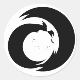 Adesivo Redondo Letra Estilizada "A" Monograma Arte Moderna