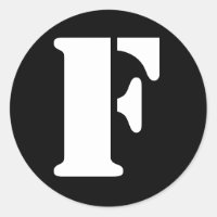 Letra F alfabeto de lápis por Janz Black