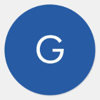 Letra inicial monograma Na moda azul moderno