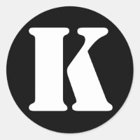 Letra K alfabeto de lápis por Janz Black