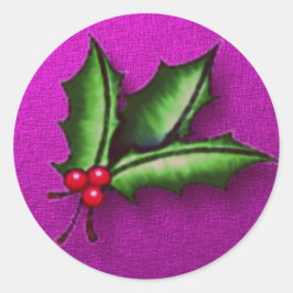 Adesivo Redondo Letra ouro Holly Sticker Seal