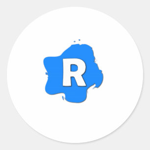 Adesivo Redondo Letra R