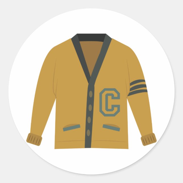 Adesivo Redondo Letterman Sweater (Frente)