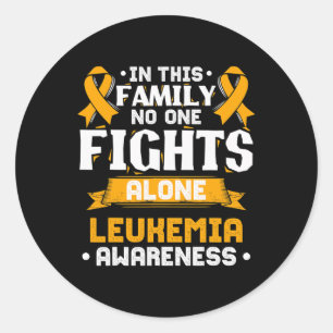 Adesivo Redondo Leucemia aguda Sensibilização para a Leucemia