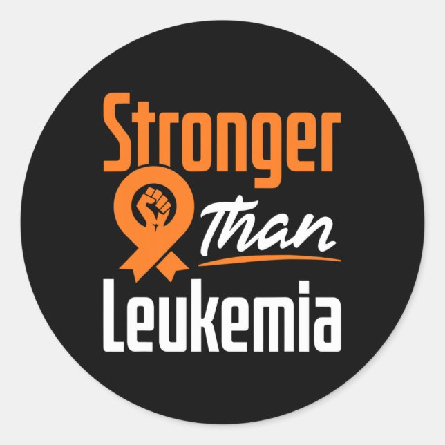 Adesivo Redondo Leucemia Cancer Sanguíneo Sensibilização Guerreira (Frente)