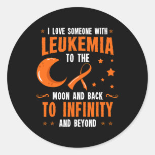 Adesivo Redondo Leucemia Sensibilização Cancer Sanguíneo Presente 