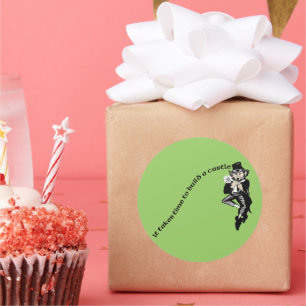 Adesivo Redondo Leva tempo para construir um Castelo