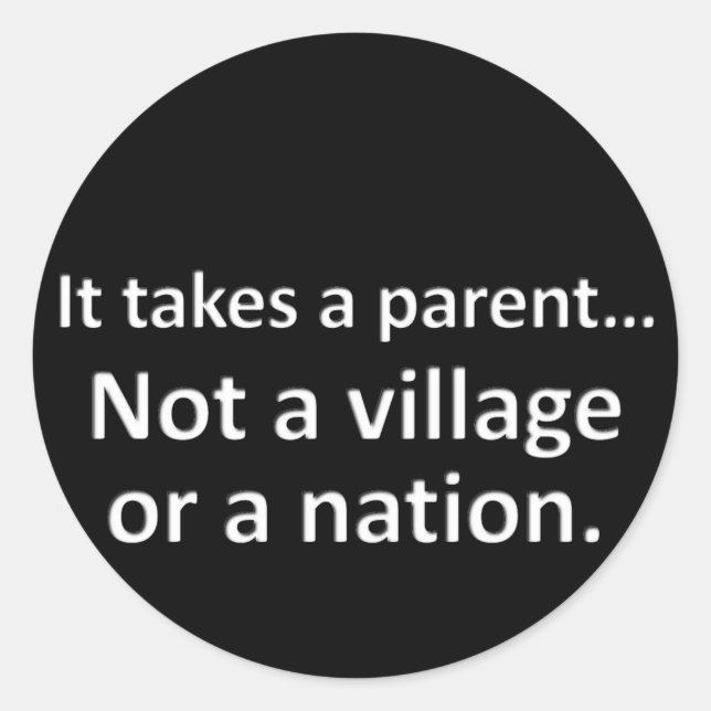 Adesivo Redondo Leva um pai 1 (Frente)