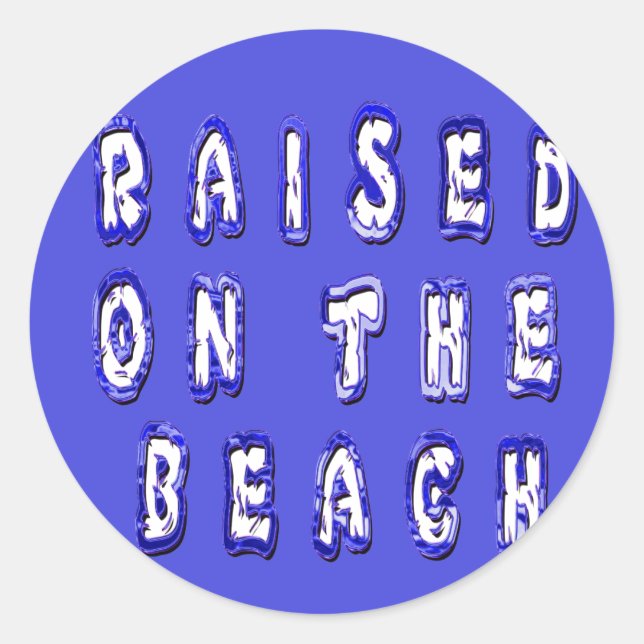 Adesivo Redondo Levantada na praia: Memórias da Vida de Serene Bea (Frente)