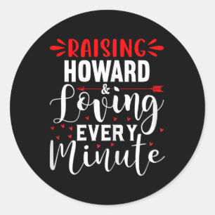 Adesivo Redondo Levantando Howard E Amando Cada Minuto De Dia de a