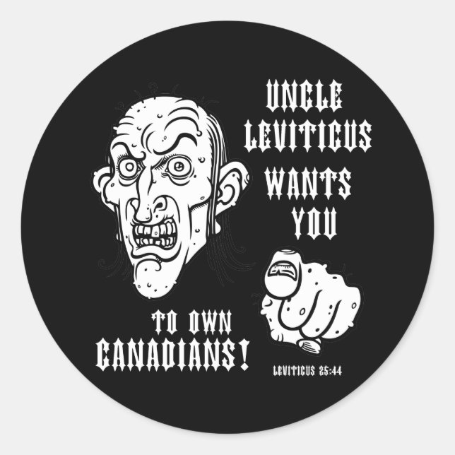 Adesivo Redondo Levítico 25:44 (Frente)