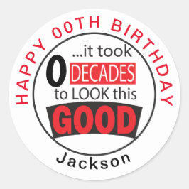 Adesivo Redondo Levou 10 Décadas para parecer tão bom - 00