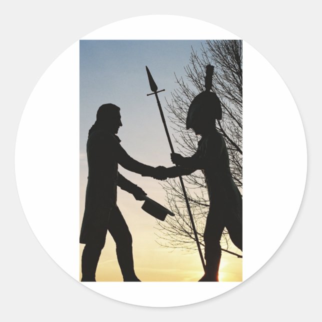 Adesivo Redondo Lewis & Clark (Frente)