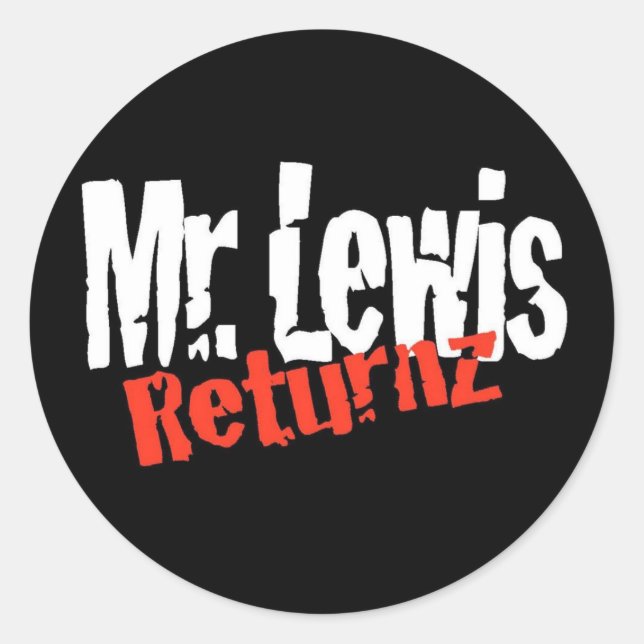 Adesivo Redondo Lewis Retnz Sticker (Frente)