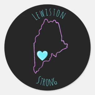 Adesivo Redondo Lewiston Strong Sticker