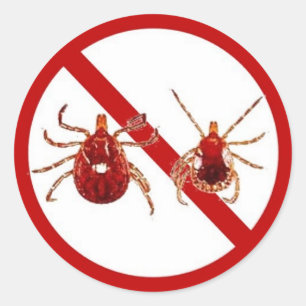 Adesivo Redondo Lg. Etiquetas, consciência da doença de Lyme