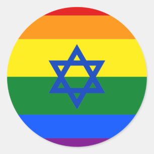 Adesivo Redondo LGBT Israel