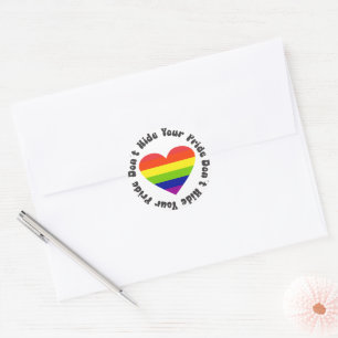 Adesivo Redondo LGBT Não Esconda Seu Orgulho, GayPride