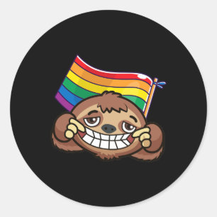 Adesivo Redondo Lgbt Sinalizador T Camisa Gay Lúcia Homens Resiste