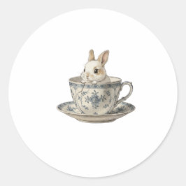 Adesivo Redondo L'heure du thé