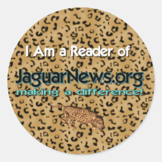 Adesivo Redondo Li o Jaguar News