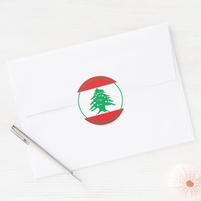 Adesivo Redondo líbano (Envelope)