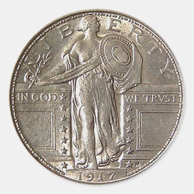 Adesivo Redondo Liberdade 1917 (Frente)