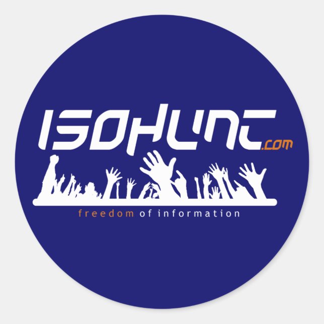 Adesivo Redondo Liberdade de informação (Frente)