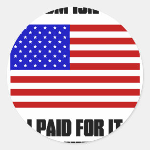 Adesivo Redondo Liberdade não é grátis