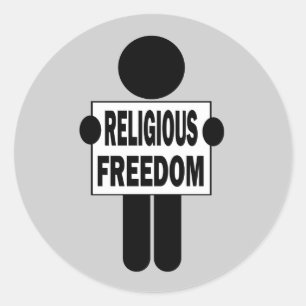Adesivo Redondo Liberdade religiosa