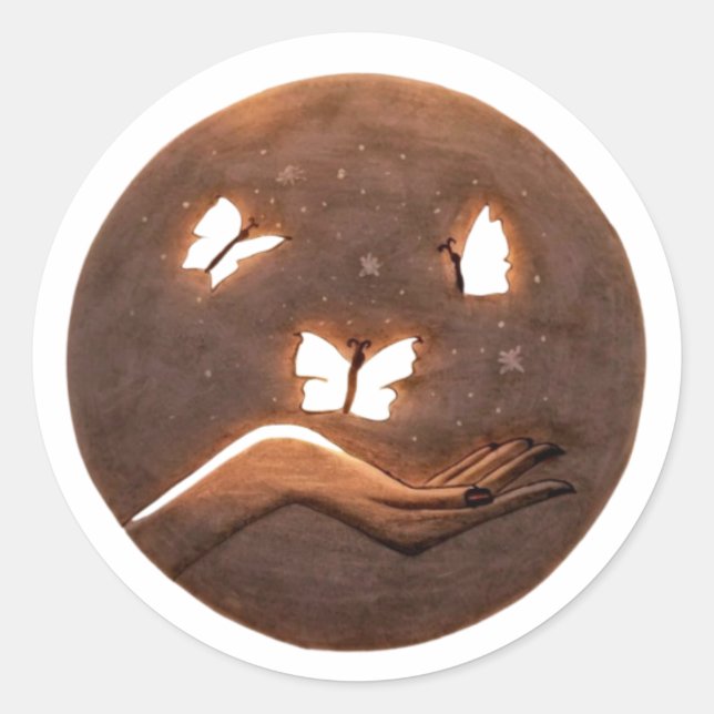 Adesivo Redondo Libere sua beleza interior (Frente)