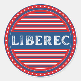 Adesivo Redondo Liberec City Pride Emblem – Czech Identity