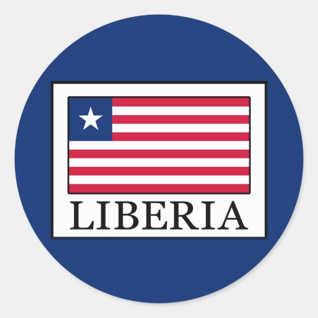 Adesivo Redondo Libéria (Frente)