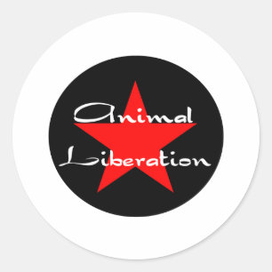 Adesivo Redondo libertação animal