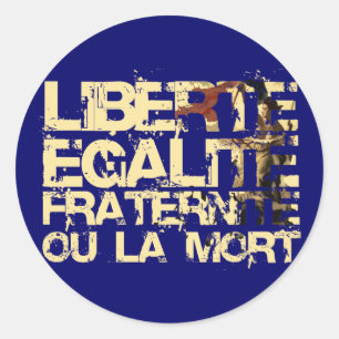 Adesivo Redondo Liberte Egalite Fraternite: Revolução Francesa